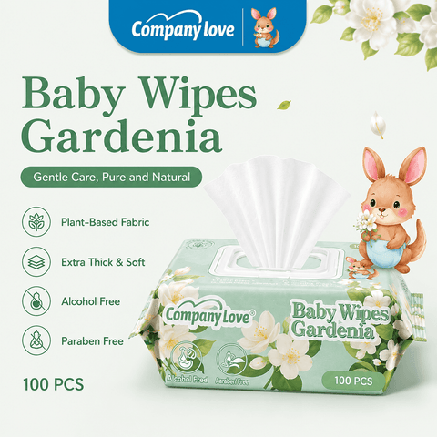 Company Love Natural Gardenia Baby Wet Wipes - 100 Sheets Pack
