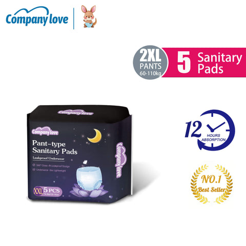 Seluar Haid Wanita Company Love (Ansleep Pants) | Tuala Wanita Seluar Disposable Period Underwear 360° Kalis Bocor Malam Selesa Bernafas