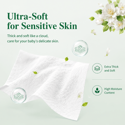 Company Love Natural Gardenia Baby Wet Wipes - 100 Sheets Pack