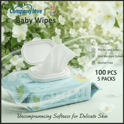 Tisu Basah Bayi Wangian Jasmine Company Love | Wet Wipes Baby Scented Air Tulen 99.9% Ekstrak Melati Alami Segar Anti-Melekit Malaysia