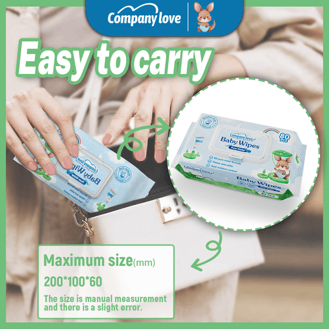 [free shipping 5 Packs]Company Love Sensitive Skin Baby Wet Wipes (400pcs Pack) | Hypoallergenic EDI Pure Water Wipes | Extra Thick 3D Pearl Textured Gentle Wipes