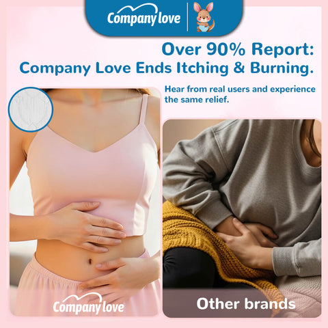 Company Love 0.1cm裸感超薄卫生巾（12片装）| 瞬吸干爽全透气日夜用姨妈巾 纯棉亲肤防侧漏带护翼不闷热
