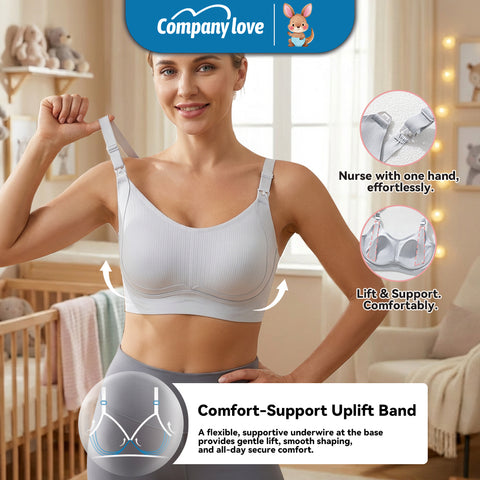 Bra Push-Up Tanpa Jahitan Company Love (Seamless Bra) | Brassiere Berpusat Tolak Dada Tiada Besi Selesa Kain Sejuk Lembut