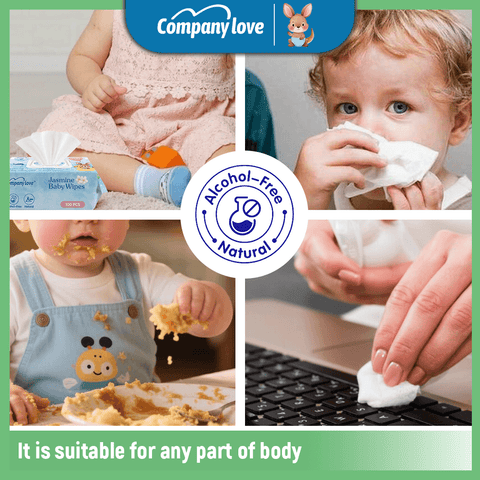 [free shipping 5 Packs]Company Love Sensitive Skin Baby Wet Wipes (400pcs Pack) | Hypoallergenic EDI Pure Water Wipes | Extra Thick 3D Pearl Textured Gentle Wipes