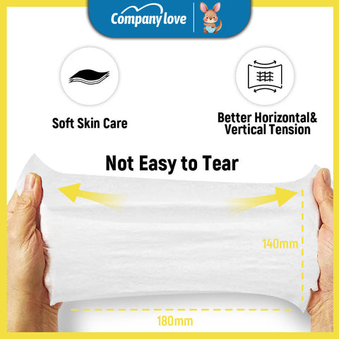[free shipping 5 Packs]Company Love Premium Jasmine Baby Wet Wipes (500pcs Value Pack) | EDI Pure Water Alcohol-Free Baby Wipes | Thick Pearl Textured Refreshing Wipes