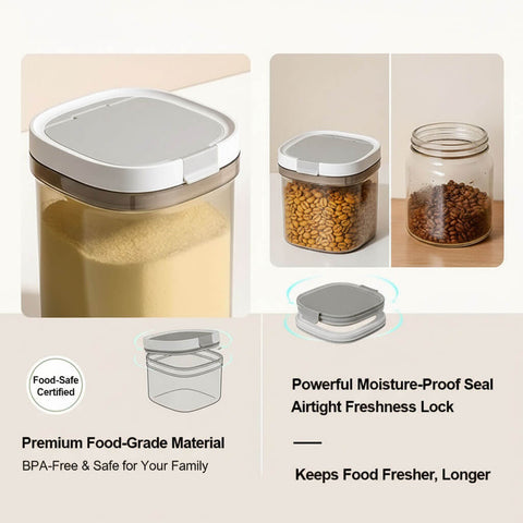 Bekas Susu Bayi Kedap Udara Company Love 1800ml | Bekas Penyimpanan Susu Formula Gred Makanan Kuat dengan Pemegang Sudu (BPA-Free)
