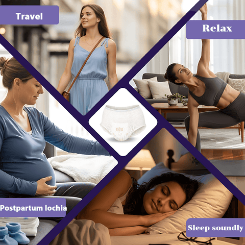 Seluar Haid Wanita Company Love (Ansleep Pants) | Tuala Wanita Seluar Disposable Period Underwear 360° Kalis Bocor Malam Selesa Bernafas