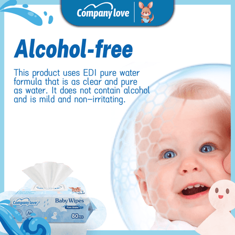 [free shipping 5 Packs]Company Love Premium Unscented Baby Wet Wipes (400pcs Value Pack) | 99.9% EDI Pure Water Fragrance-Free Baby Wipes | Hypoallergenic Thick Baby Wet Tissue