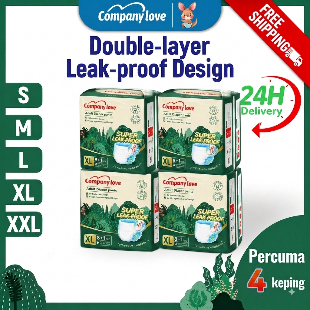 [FREE SHIPPING 4 Packs] Company Love Premium Adult Care Underpads - High Absorption Leak-Proof Bed Protectors (4 Packs / 36 Sheets)