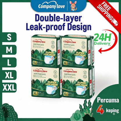 [FREE SHIPPING 4 Packs] Company Love Premium Adult Care Underpads - High Absorption Leak-Proof Bed Protectors (4 Packs / 36 Sheets)