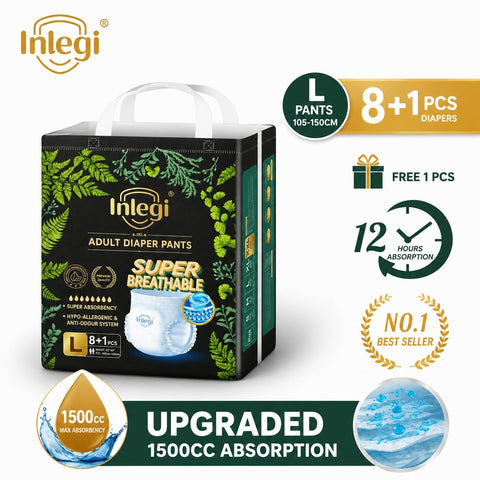 Company Love 成人拉拉裤大吸量 1500ml | 医用级中老年夜用纸尿裤 | 360°弹力内裤式防漏防起褶看护尿裤马来西亚