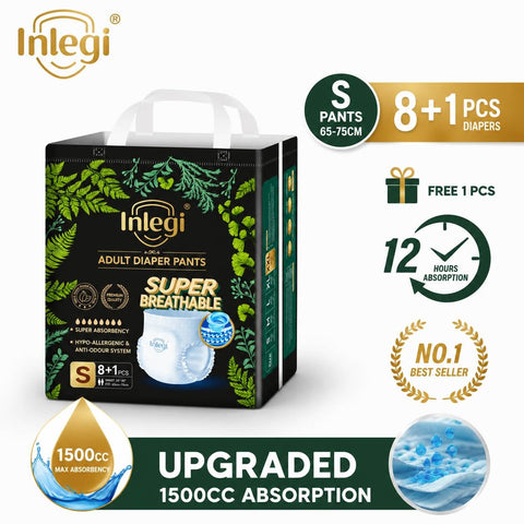 Company Love 成人拉拉裤大吸量 1500ml | 医用级中老年夜用纸尿裤 | 360°弹力内裤式防漏防起褶看护尿裤马来西亚