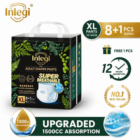 Company Love 成人拉拉裤大吸量 1500ml | 医用级中老年夜用纸尿裤 | 360°弹力内裤式防漏防起褶看护尿裤马来西亚