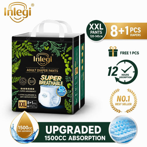 Company Love 成人拉拉裤大吸量 1500ml | 医用级中老年夜用纸尿裤 | 360°弹力内裤式防漏防起褶看护尿裤马来西亚