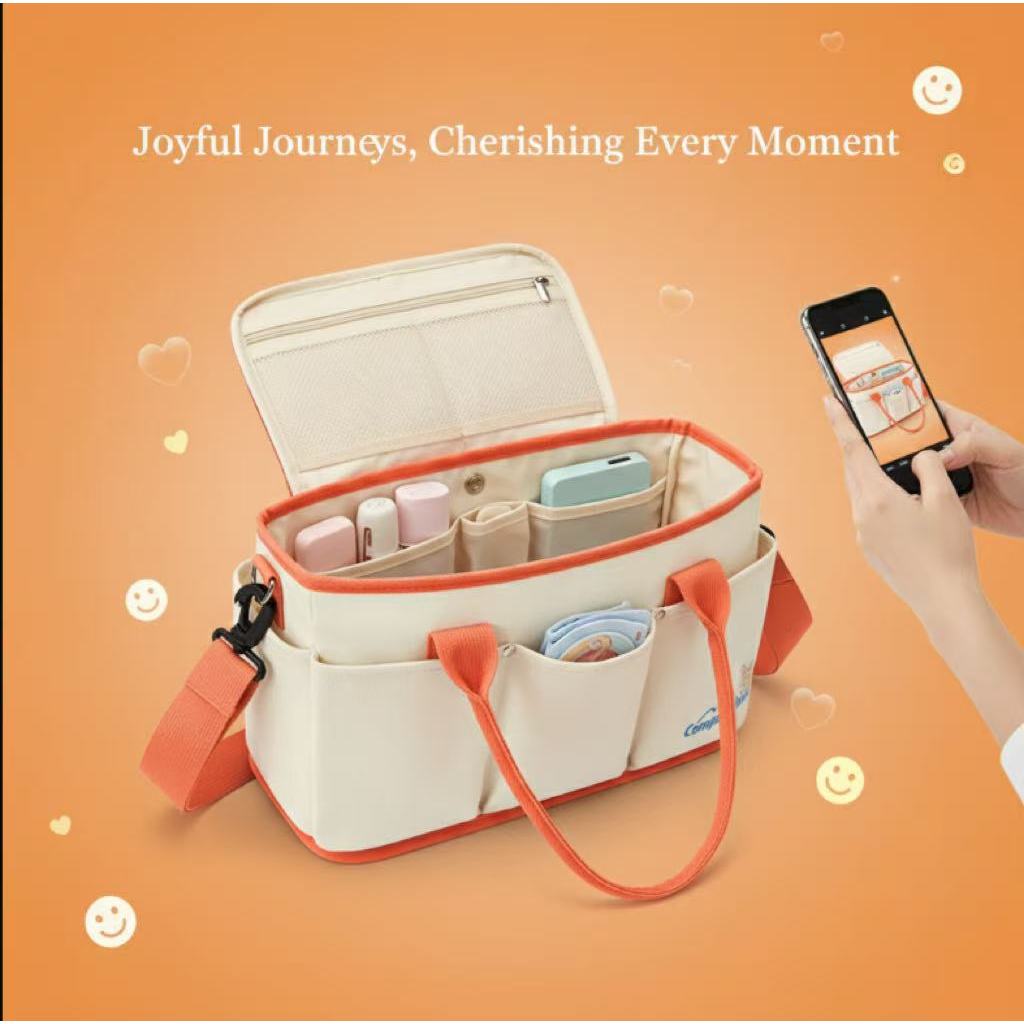 Company Love Multi-Functional Diaper Bag Backpack | Large Capacity Mama Backpack with Insulated Bottle Pockets & Stroller Straps (Waterproof)