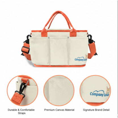 Company Love Multi-Functional Diaper Bag Backpack | Large Capacity Mama Backpack with Insulated Bottle Pockets & Stroller Straps (Waterproof)