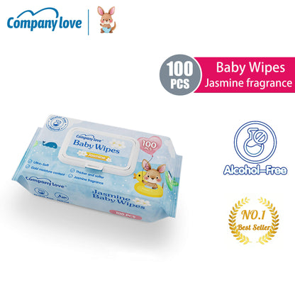 Company Love Natural Jasmine Scented Baby Wet Wipes | Hypoallergenic Purified Water Wipes | Gentle Refreshing Odor-Control Baby Wipes Malaysia