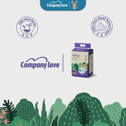 [FREE SHIPPING 5 Packs] Company Love Premium Adult Tape Diapers Trial Pack | High Absorbency & Leak-Proof Incontinence Care Diapers for Elderly (Size M-XL)